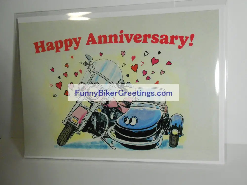 Biker Happy Anniversary! Greeting Card