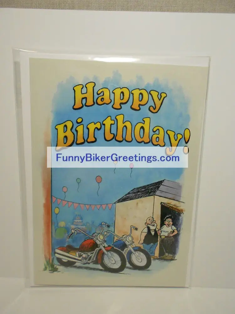 Wish Your Favorite Biker A Happy Birthday! Greeting Card