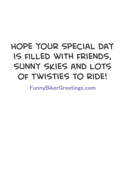 Wish Your Favorite Biker A Happy Birthday! Greeting Card