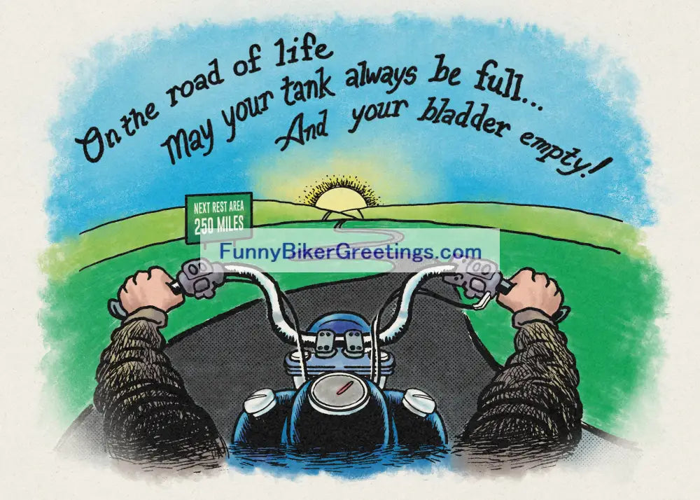 Wish Your Favorite Biker A Happy Birthday! Greeting Card