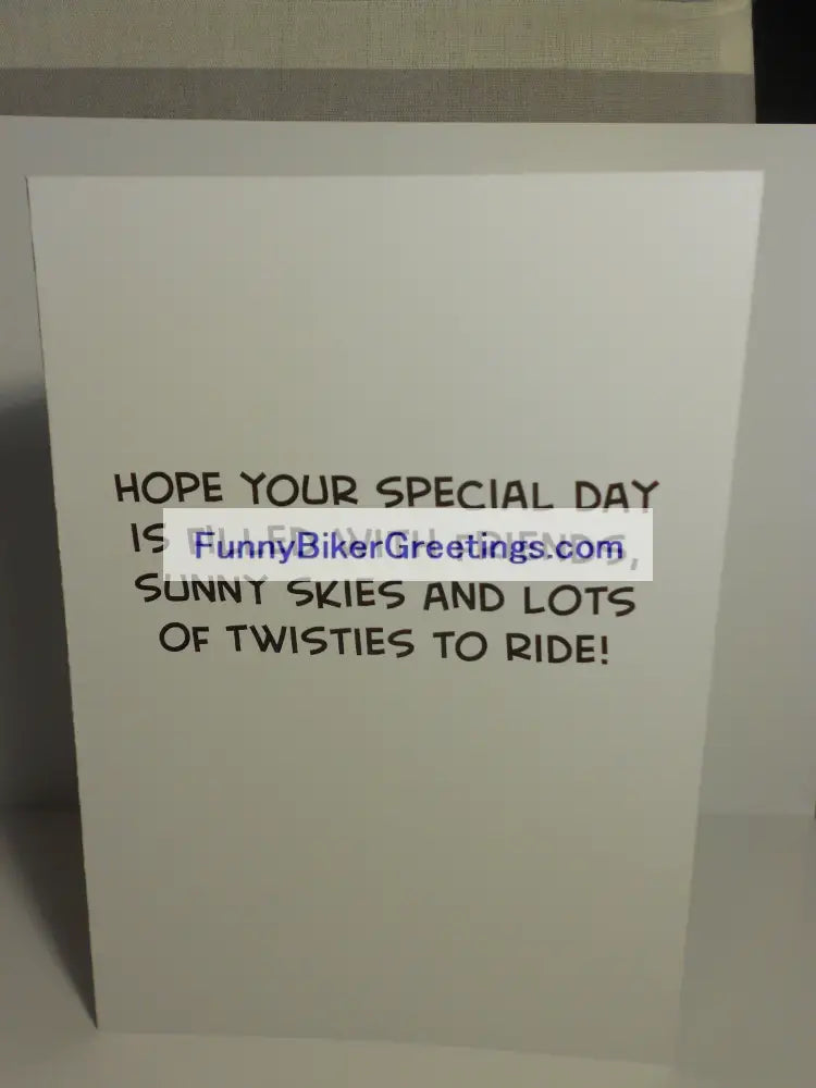 Wish Your Favorite Biker A Happy Birthday! Greeting Card