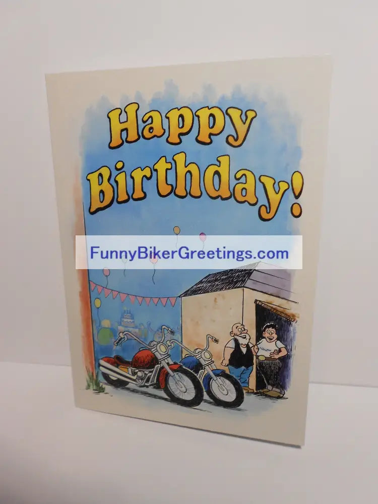 Wish Your Favorite Biker A Happy Birthday! Greeting Card